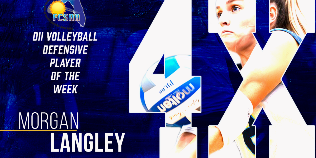 GC ATHLETICS: GC Volleyball’s Langley named FCSAA DII Volleyball Defensive player of the Week